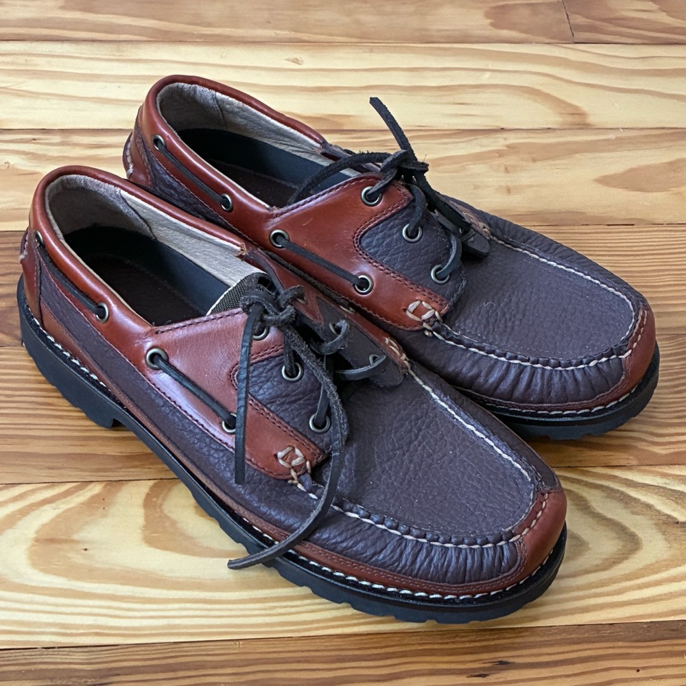 L.L. Bean Leather Allagash Bison Oxford Shoes Size 9 1/2